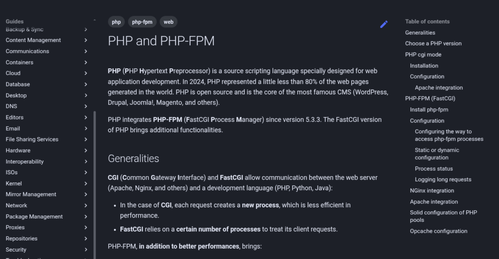 PHP, PHP_FPM