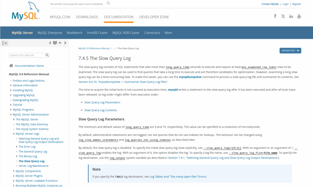 MySQL 슬로우 쿼리 로그 (Slow Query log) 설정 - 성능 개선의 숨겨진 열쇠 2 MySQL 슬로우 쿼리 로그 (Slow Query log)